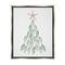 Stupell Industries Flip Flop Beachy Christmas Tree Black Framed Floater Canvas Wall Art